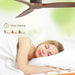 52 in. Ceiling Fan, Outdoor Ceiling Fan with Light and Remote, Outdoor Ceiling Fan with Light, Dimmable Quiet Ceiling Fans, Reversible Wood Blades-37-ErisView