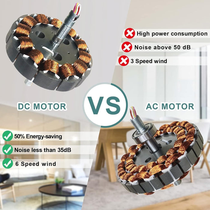 52 in. Ceiling Fan, Outdoor Ceiling Fan with Light and Remote, Outdoor Ceiling Fan with Light, Dimmable Quiet Ceiling Fans, Reversible Wood Blades-45-ErisView