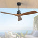 52 in. Ceiling Fan, Outdoor Ceiling Fan with Light and Remote, Outdoor Ceiling Fan with Light, Dimmable Quiet Ceiling Fans, Reversible Wood Blades-49-ErisView