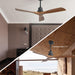 52 in. Ceiling Fan, Outdoor Ceiling Fan with Light and Remote, Outdoor Ceiling Fan with Light, Dimmable Quiet Ceiling Fans, Reversible Wood Blades-50-ErisView