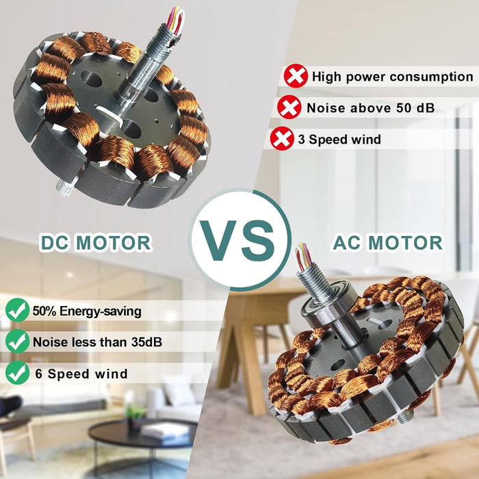 52 in. Ceiling Fan, Outdoor Ceiling Fan with Light and Remote, Outdoor Ceiling Fan with Light, Dimmable Quiet Ceiling Fans, Reversible Wood Blades-60-ErisView