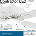 52 in. Ceiling Fan, Recessed Ceiling Fan, LED White Ceiling Fan-2-ErisView