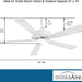 52 in. Ceiling Fan, Recessed Ceiling Fan, LED White Ceiling Fan-3-ErisView
