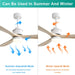 52 in. Ceiling Fan with Light, Indoor Outdoor Ceiling Fans with Remote, Wood Reversible Quiet Ceiling Fans-15-ErisView