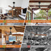 52 in. Ceiling Fan with Light, Indoor Outdoor Ceiling Fans with Remote, Wood Reversible Quiet Ceiling Fans-4-ErisView