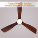 52 in. Ceiling Fan with Light, Indoor Outdoor Ceiling Fans with Remote, Wood Reversible Quiet Ceiling Fans-9-ErisView