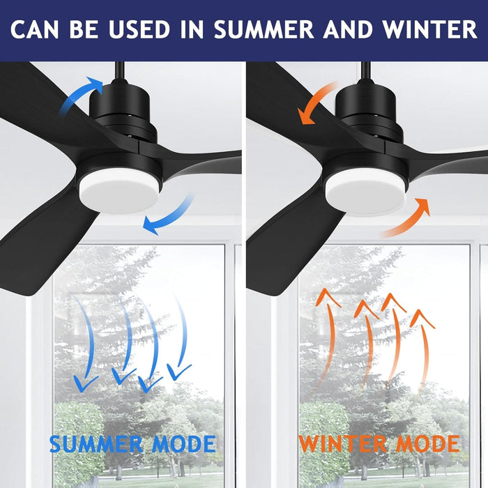 52 in. Ceiling Fan with Light Remote Control, Outdoor Wood Ceiling Fan,Beautiful Ceiling Fans-13-ErisView
