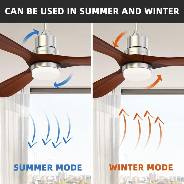 52 in. Ceiling Fan with Light Remote Control, Outdoor Wood Ceiling Fan,Beautiful Ceiling Fans-19-ErisView