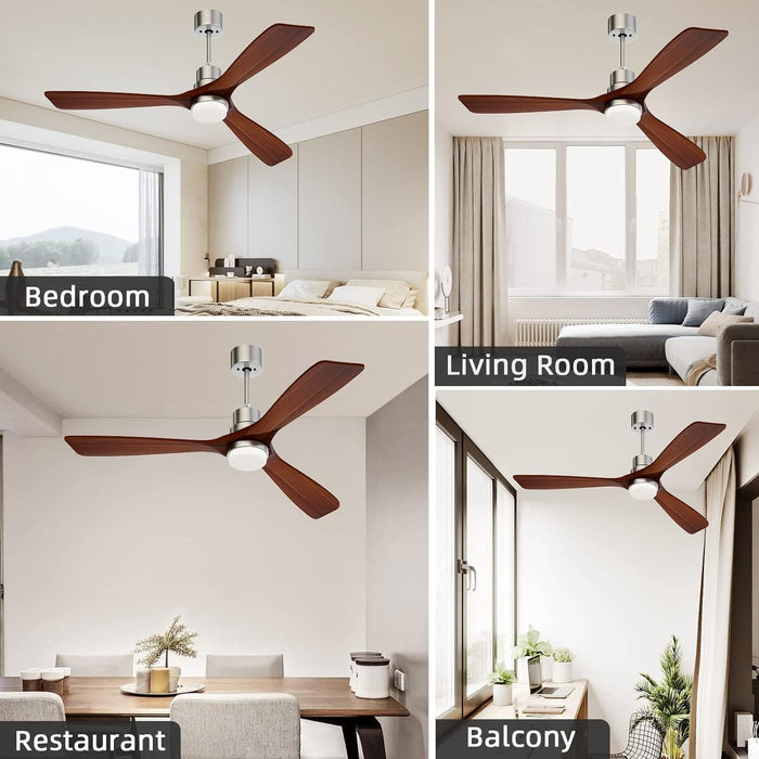 52 in. Ceiling Fan with Light Remote Control, Outdoor Wood Ceiling Fan,Beautiful Ceiling Fans-23-ErisView