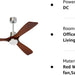 52 in. Ceiling Fan with Light Remote Control, Outdoor Wood Ceiling Fan,Beautiful Ceiling Fans-24-ErisView