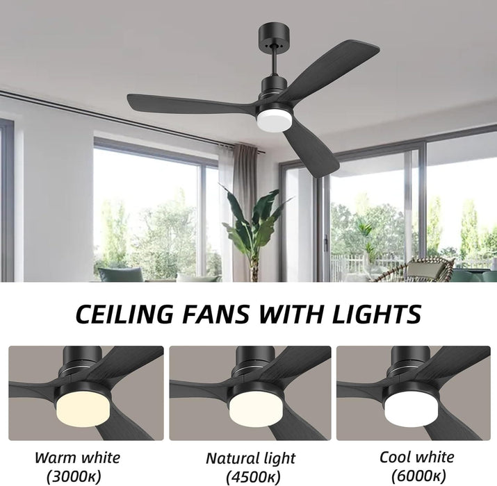 52 in. Ceiling Fan with Light Remote Control, Outdoor Wood Ceiling Fan,Beautiful Ceiling Fans-26-ErisView