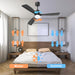 52 in. Ceiling Fan with Light Remote Control, Outdoor Wood Ceiling Fan,Beautiful Ceiling Fans-31-ErisView