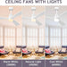 52 in. Ceiling Fan with Light Remote Control, Outdoor Wood Ceiling Fan,Beautiful Ceiling Fans-35-ErisView
