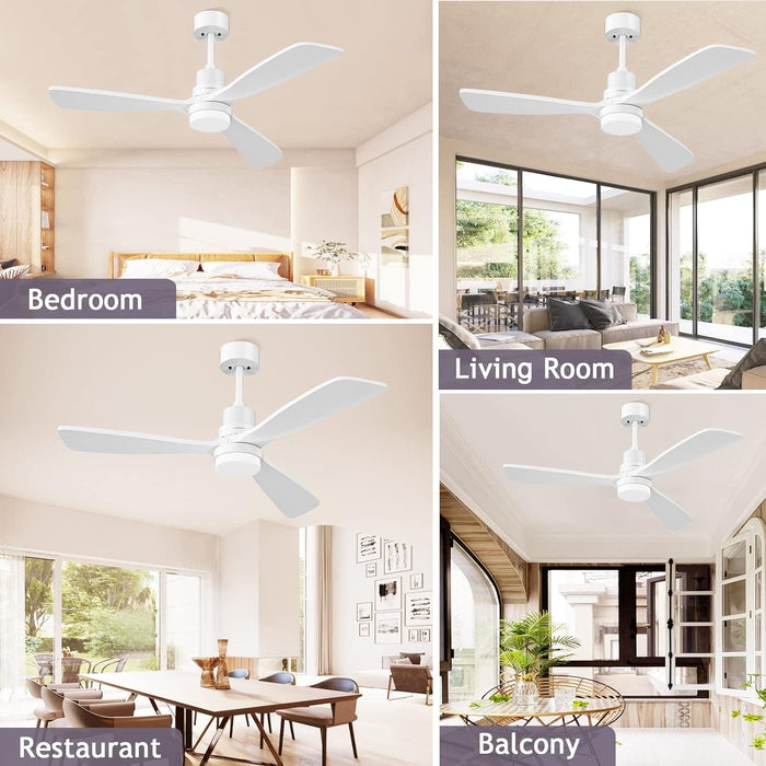 52 in. Ceiling Fan with Light Remote Control, Outdoor Wood Ceiling Fan,Beautiful Ceiling Fans-38-ErisView