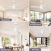 52 in. Ceiling Fan with Light Remote Control, Outdoor Wood Ceiling Fan,Beautiful Ceiling Fans-38-ErisView
