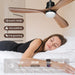 52 in. Ceiling Fan with Light Remote Control, Outdoor Wood Ceiling Fan,Beautiful Ceiling Fans-3-ErisView