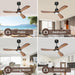 52 in. Ceiling Fan with Light Remote Control, Outdoor Wood Ceiling Fan,Beautiful Ceiling Fans-7-ErisView