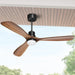 52 in. Ceiling Fan with Light Remote Control, Outdoor Wood Ceiling Fan,Beautiful Ceiling Fans-1-ErisView