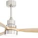 52 in. Ceiling Fan with Light Remote, Modern Farmhouse Burlywood Ceiling Fan, 3 Blades Reversible DC Ceiling Fan for Bedroom Living Room Fan Patio-15-ErisView