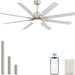 52 in. Ceiling Fan with Light Remote and Dimmable LED Light, Modern Farmhouse Natural Wood Ceiling Fan, Glam Ceiling Fan-23-ErisView