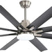 52 in. Ceiling Fan with Light Remote and Dimmable LED Light, Modern Farmhouse Natural Wood Ceiling Fan, Glam Ceiling Fan-24-ErisView