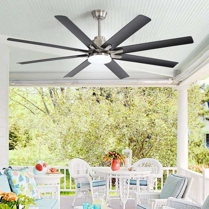 52 in. Ceiling Fan with Light Remote and Dimmable LED Light, Modern Farmhouse Natural Wood Ceiling Fan, Glam Ceiling Fan-27-ErisView