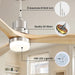 52 in. Ceiling Fan with Light Remote and Dimmable LED Light, Modern Farmhouse Natural Wood Ceiling Fan, Glam Ceiling Fan-2-ErisView