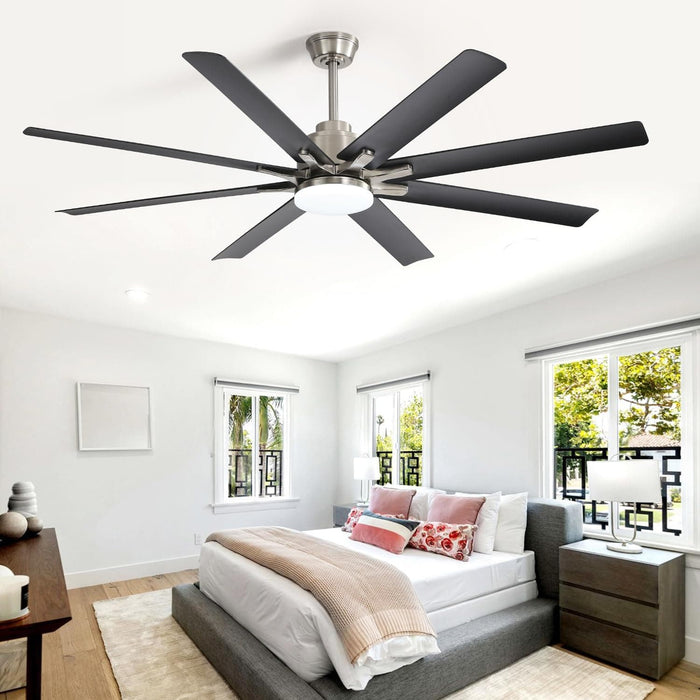 52 in. Ceiling Fan with Light Remote and Dimmable LED Light, Modern Farmhouse Natural Wood Ceiling Fan, Glam Ceiling Fan-30-ErisView