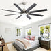 52 in. Ceiling Fan with Light Remote and Dimmable LED Light, Modern Farmhouse Natural Wood Ceiling Fan, Glam Ceiling Fan-30-ErisView