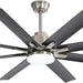 52 in. Ceiling Fan with Light Remote and Dimmable LED Light, Modern Farmhouse Natural Wood Ceiling Fan, Glam Ceiling Fan-32-ErisView