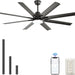52 in. Ceiling Fan with Light Remote and Dimmable LED Light, Modern Farmhouse Natural Wood Ceiling Fan, Glam Ceiling Fan-33-ErisView