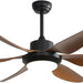 52 in. Ceiling Fan with Light Remote and Dimmable LED Light, Modern Farmhouse Natural Wood Ceiling Fan, Glam Ceiling Fan-9-ErisView