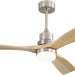 52 in. Ceiling Fan with Light Remote and Dimmable LED Light, Modern Farmhouse Natural Wood Ceiling Fan, Glam Ceiling Fan-1-ErisView