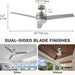 52 in. Ceiling Fan with Light and Remote, 3 Blade Ceiling Fan, Modern Reversible Quiet Ceiling Fans, Bedroom Ceiling Fans, Living Room Ceiling Fan-11-ErisView