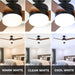 52 in. Ceiling Fan with Light and Remote, 3 Blade Ceiling Fan, Modern Reversible Quiet Ceiling Fans, Bedroom Ceiling Fans, Living Room Ceiling Fan-5-ErisView