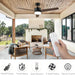 52 in. Ceiling Fan with Light and Remote, 3 Blade Ceiling Fan, Modern Reversible Quiet Ceiling Fans, Bedroom Ceiling Fans, Living Room Ceiling Fan-7-ErisView