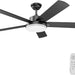 52 in. Ceiling Fan with Light and Remote, Bedroom Ceiling Fans with Lights, Farmhouse Modern Black Ceiling Fan with Light for Living Room Bedroom-1-ErisView