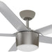 52 in. Ceiling Fan with Light and Remote, Ceiling Fan Winter Summer, Brushed Nickel Ceiling Fan for Living Room, Outdoor Fans for Porch Patio Garage -1-ErisView