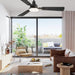 52 in. Ceiling Fan with Light and Remote Control, Indoor and Outdoor LED Ceiling Fan and Light, Farmhouse Walnut Reversible Modern Ceiling Fan -15-ErisView