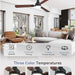52 in. Ceiling Fan with Light and Remote Control, Indoor and Outdoor LED Ceiling Fan and Light, Farmhouse Walnut Reversible Modern Ceiling Fan -2-ErisView