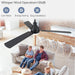 52 in. Ceiling Fan with Light and Remote Control, Indoor and Outdoor LED Ceiling Fan and Light, Farmhouse Walnut Reversible Modern Ceiling Fan -4-ErisView