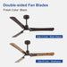 52 in. Ceiling Fan with Light and Remote Control, Modern Reversible Quietest Fan For Sleeping -2-ErisView