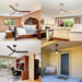52 in. Ceiling Fan with Light and Remote Control, Modern Reversible Quietest Fan For Sleeping -7-ErisView