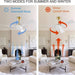 52 in. Ceiling Fan with Light and Remote, Indoor Modern Reversible DC Ceiling Fan, 3 Blade White Gold Ceiling Fan for Bedroom Living Room Dining Room-5-ErisView