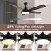 52 in. Ceiling Fan with Light and Remote, Modern Indoor Ceiling Fans for Bedroom Living Room Fan, Outdoor Fan for Patio-2-ErisView