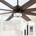 52 in. Ceiling Fan with Light and Remote, Waterproof Outdoor Fan for Patio Gazebo Backyards, Wet Rated Quiet Modern Outdoor Ceiling Fan-14-ErisView