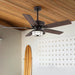 52 in. Ceiling Fan with Light and Remote, Waterproof Outdoor Fan for Patio Gazebo Backyards, Wet Rated Quiet Modern Outdoor Ceiling Fan-8-ErisView