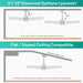 52 in. Ceiling Fan with Light and Remote for Bedroom Living Room, Outdoor Flush Mount Quiet Energy Efficient Ceiling Fans -21-ErisView