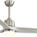 52 in. Ceiling Fan with Light and Remote for Bedroom Living Room, Outdoor Flush Mount Quiet Energy Efficient Ceiling Fans -24-ErisView