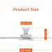 52 in. Ceiling Fan with Lights, Black Silent Ceiling Fan . Dimmable Ceiling Fan Light with Reversible Blades-12-ErisView